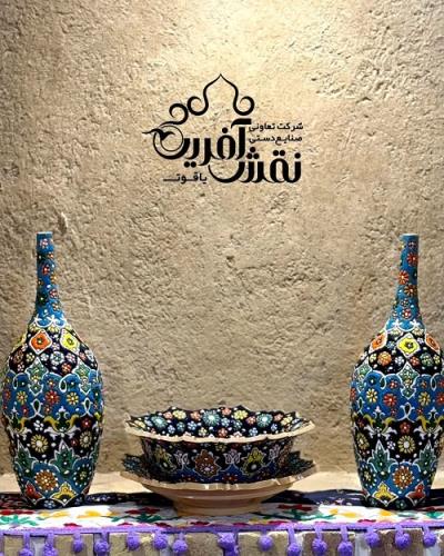 ست ظروف میناکاری